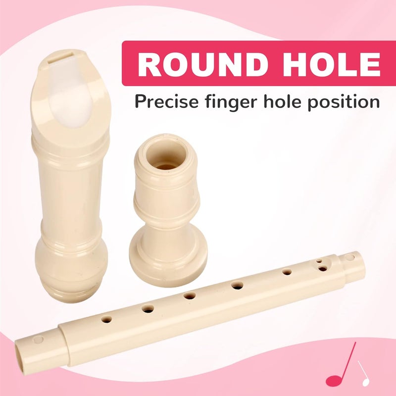CONJURER 10Pc Soprano Recorder Instrument for Kids Student - German Fingering 8 Hole Flute ABS Descant Recorders for Beginners with Cleaning Rod and Bag for Kids over 3 Years Old - Image 3